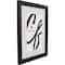 Craig Frames Economy Ebony Hardwood Picture Frame with Mat
